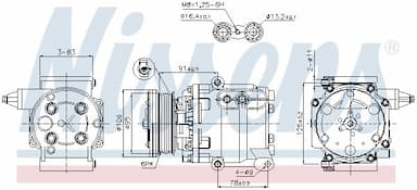 Kompresors, Gaisa kond. sistēma NISSENS 89358 5