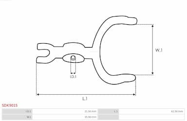 Remkomplekts, Starteris AS-PL SDK9015 2