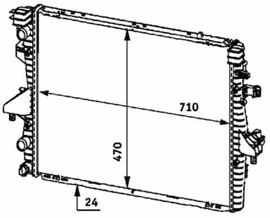 Radiators, Motora dzesēšanas sistēma MAHLE CR 585 000P 2