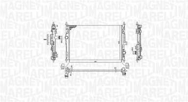 Radiators, Motora dzesēšanas sistēma MAGNETI MARELLI 350213199600 2