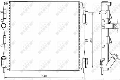 Radiators, Motora dzesēšanas sistēma NRF 58316A 4