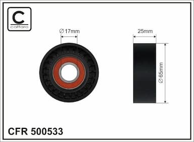 Spriegotājrullītis, Ķīļrievu siksna CAFFARO 500533 1