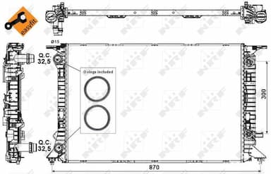 Radiators, Motora dzesēšanas sistēma NRF 53718 5