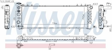 Radiators, Motora dzesēšanas sistēma NISSENS 609881 2