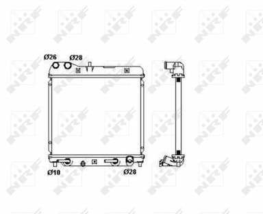 Radiators, Motora dzesēšanas sistēma NRF 53408 1