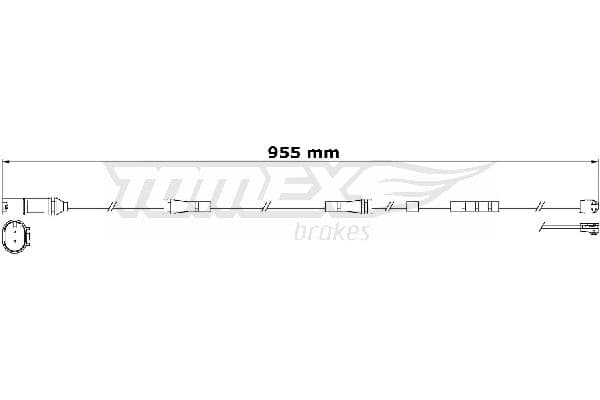 Indikators, Bremžu uzliku nodilums TOMEX Brakes TX 31-22 1