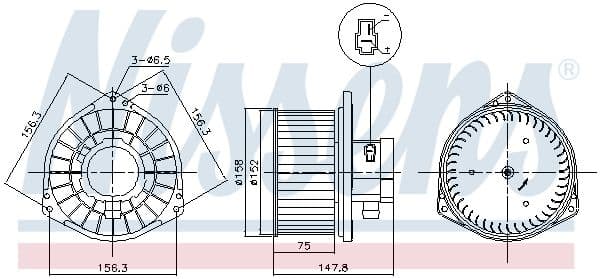 Salona ventilators NISSENS 87531 1