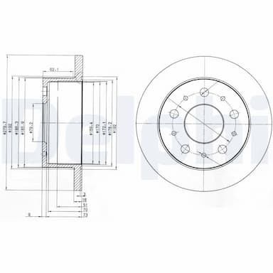 Bremžu diski DELPHI BG3923 1