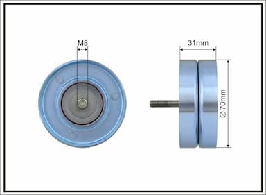 Parazīt-/Vadrullītis, Ķīļrievu siksna CAFFARO 500151 1