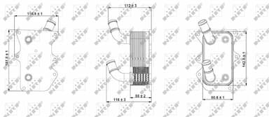 Eļļas radiators, Motoreļļa NRF 31299 5