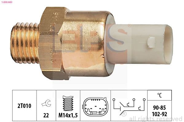 Termoslēdzis, Radiatora ventilators EPS 1.850.683 1