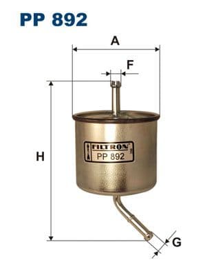 Degvielas filtrs FILTRON PP 892 1