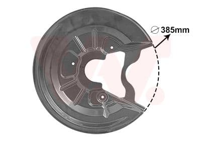 Dubļu sargs, Bremžu disks VAN WEZEL 7623373 1