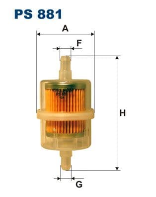 Degvielas filtrs FILTRON PS 881 1