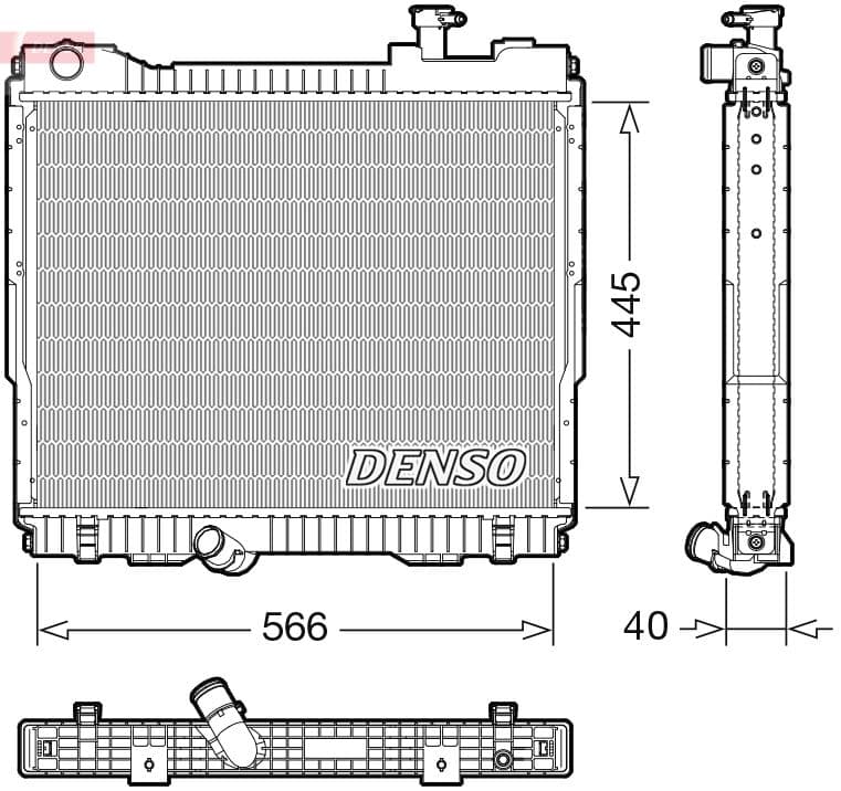 Radiators, Motora dzesēšanas sistēma DENSO DRM23119 1