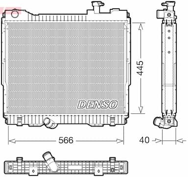 Radiators, Motora dzesēšanas sistēma DENSO DRM23119 1