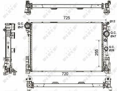 Radiators, Motora dzesēšanas sistēma NRF 53140 5