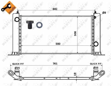 Radiators, Motora dzesēšanas sistēma NRF 53603 5