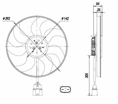 Ventilators, Motora dzesēšanas sistēma NRF 47926 5