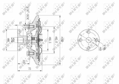 Sajūgs, Radiatora ventilators NRF 49592 5