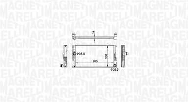 Radiators, Motora dzesēšanas sistēma MAGNETI MARELLI 350213159600 2