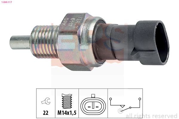 Slēdzis, Atpakaļgaitas signāla lukturis EPS 1.860.117 1