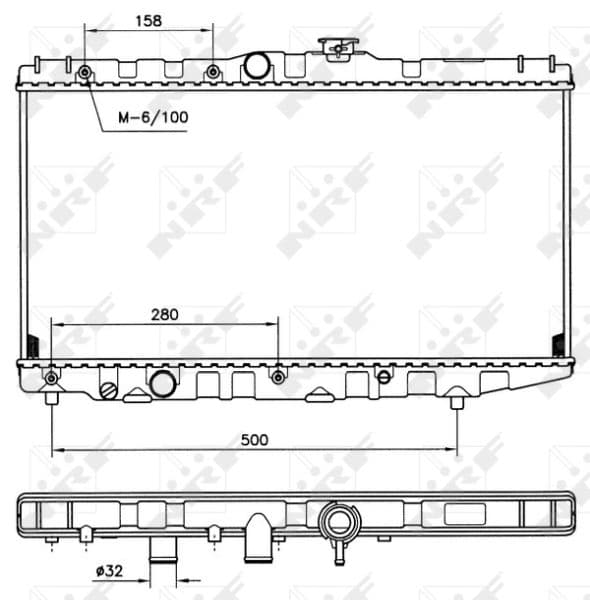 Radiators, Motora dzesēšanas sistēma NRF 507581 1