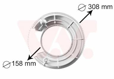 Dubļu sargs, Bremžu disks VAN WEZEL 3766373 1