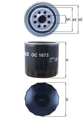 Eļļas filtrs KNECHT OC 1673 1