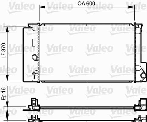 Radiators, Motora dzesēšanas sistēma VALEO 735250 1