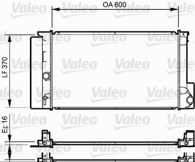 Radiators, Motora dzesēšanas sistēma VALEO 735250 1