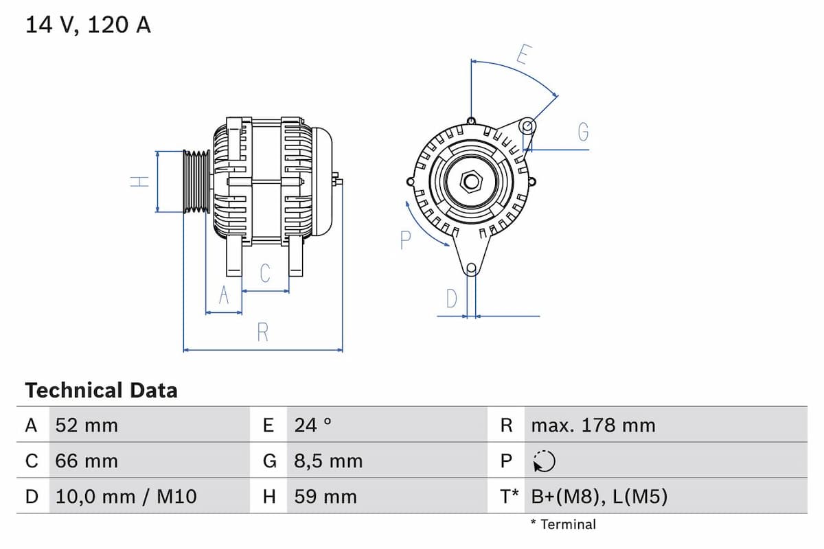 Ģenerators BOSCH 0 986 049 061 1