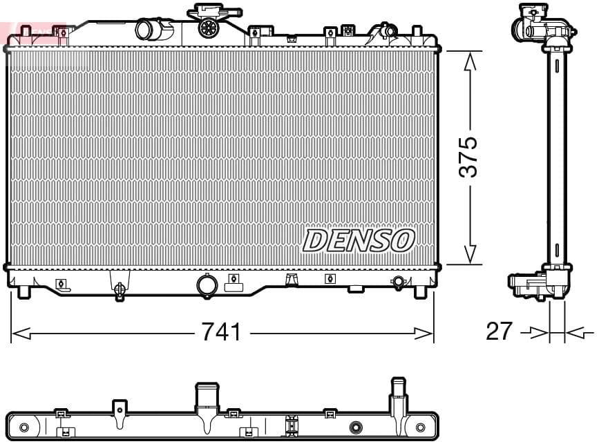 Radiators, Motora dzesēšanas sistēma DENSO DRM44050 1