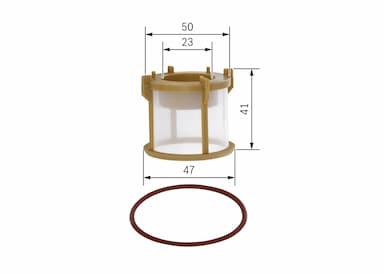 Degvielas filtrs BOSCH F 026 402 131 5