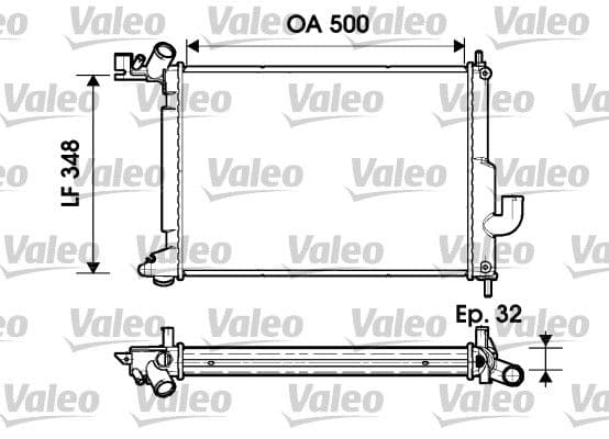 Radiators, Motora dzesēšanas sistēma VALEO 732349 1