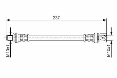 Bremžu šļūtene BOSCH 1 987 476 564 1