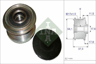 Ģeneratora brīvgaitas mehānisms INA 535 0149 10 1