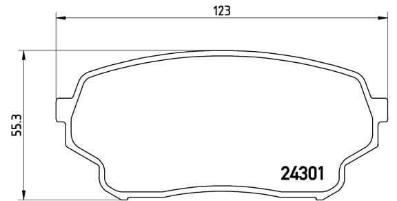 Bremžu uzliku kompl., Disku bremzes BREMBO P 79 019 1