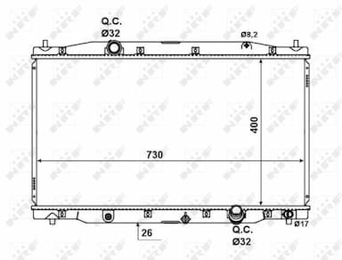 Radiators, Motora dzesēšanas sistēma NRF 58457 1