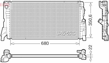 Radiators, Motora dzesēšanas sistēma DENSO DRM05118 1