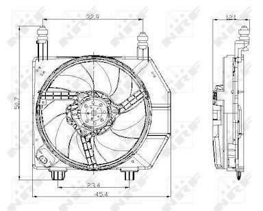 Ventilators, Motora dzesēšanas sistēma NRF 47077 2