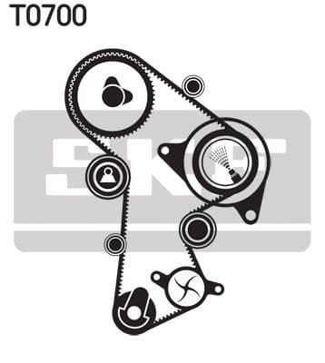 Ūdenssūknis + Zobsiksnas komplekts SKF VKMC 01263-1 2