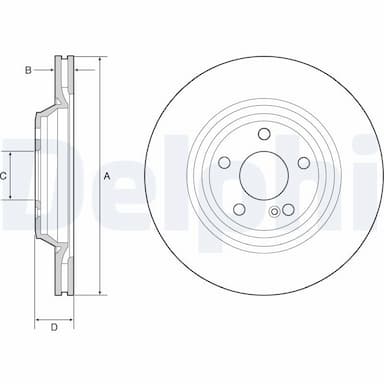 Bremžu diski DELPHI BG4957C 1