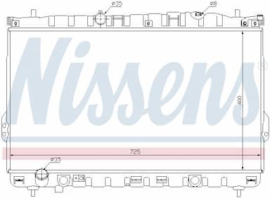 Radiators, Motora dzesēšanas sistēma NISSENS 67032 5