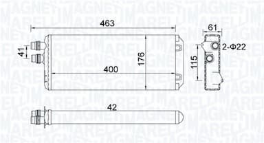 Siltummainis, Salona apsilde MAGNETI MARELLI 350218325000 1