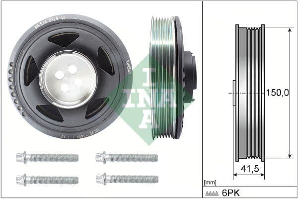 Siksnas skriemeļa komplekts, Kloķvārpsta Schaeffler INA 544 0129 20 1