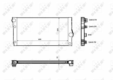 Radiators, Motora dzesēšanas sistēma NRF 53817 1