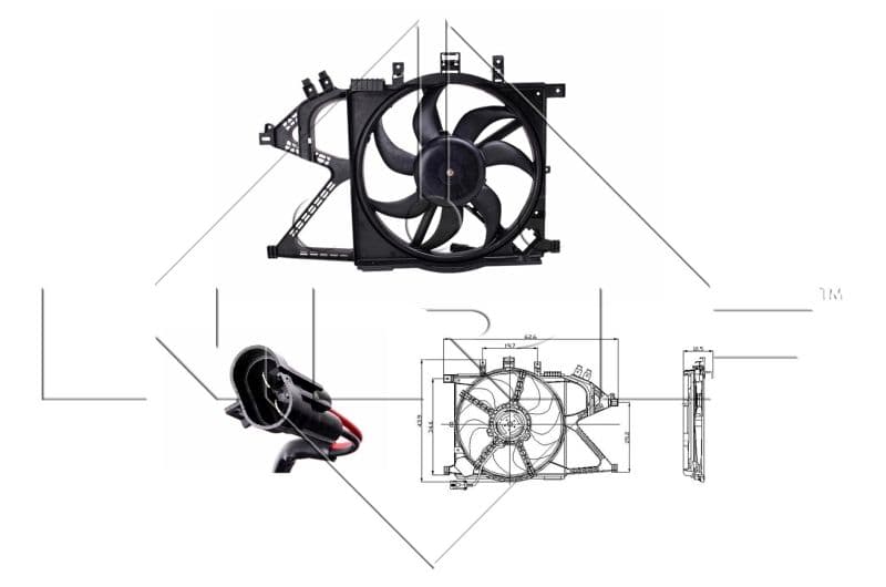 Ventilators, Motora dzesēšanas sistēma NRF 47012 1