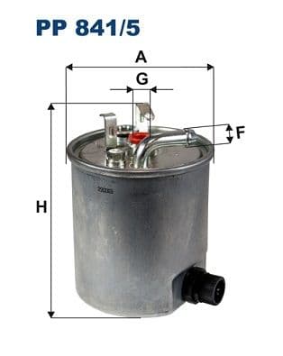 Degvielas filtrs FILTRON PP 841/5 1