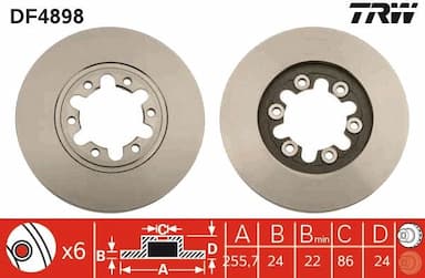 Bremžu diski TRW DF4898 1